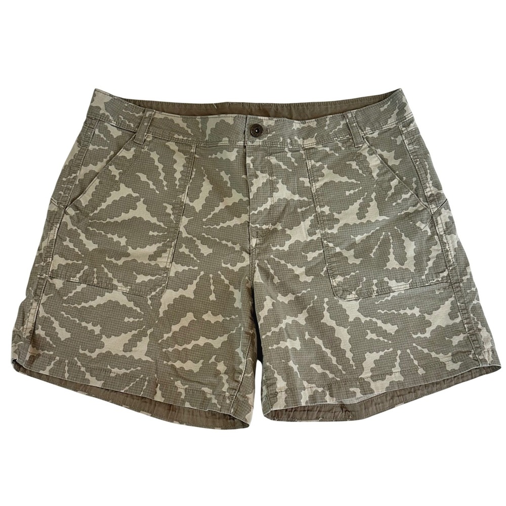 The North Face Olive Green Camo Cargo Shorts